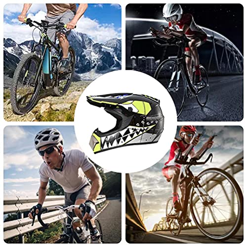 Full Face Motocross Helmet for Children and Adults Motocross Helmet Full Face Motorcycle Helmet with Protective Glasses Gloves