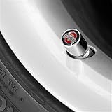 NCAA Tire Valve Stem Covers (1/2 Inch, Ohio State Buckeyes-Black)