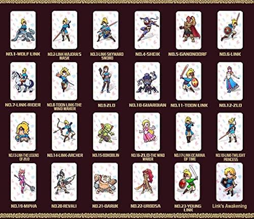 Newest Standard Version] 24 Pcs with Zelda Link's Awakening Botw