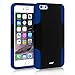 iXCC [Three Layer] iPhone 6 Plus / 6s Plus Case, Kickstand Holster Belt Clip Shockproof Case Cover with Soft Silicone Lining and Hard PC Back - Blue