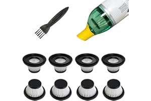 PURESTURDY 8 Pack HEPA Vacuum Filters Compatible with Compact Cordless Vacuum Cleaner,Washable and Reusable Vac Parts as Seen on TV