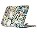 MOSISO Compatible with MacBook Air 13 inch A1466 / A1369 (Older Version Release 2010-2017), PU Leather Book Folio Protective Stand Cover Sleeve, Love Tree