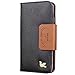 Hilda Phone case for iPhone 6,iPhone 6s,[Upgraded-Opened Volume and Power Button Ports,no Break Issues],Wallet Case,PU Leather Case,Credit Card Holder,Flip Cover Skin[Black]