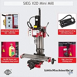 SIEG Mini Mill X2D - 350 Watt Variable Speed