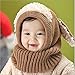 FEITONG(TM) Lovely Winter Baby Kids Girls Boys Warm Woolen Coif Hood Scarf Caps Hats (#A)