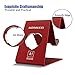 Adaker Cell Phone Stand, iPhone Dock : Cradle, Holder, Stand For Switch, All Android Smartphone, for iPhone 6 6s 7 8 X Plus 5 5s 5c All-New Fire Tablet Charging, Phone Accessories Desk,Red