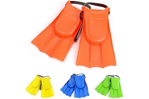 HEAVYSEVEN Kids Children Junior Swimming Flippers Fins Swim Diving Snorkeling Adjustable Flippers Fins