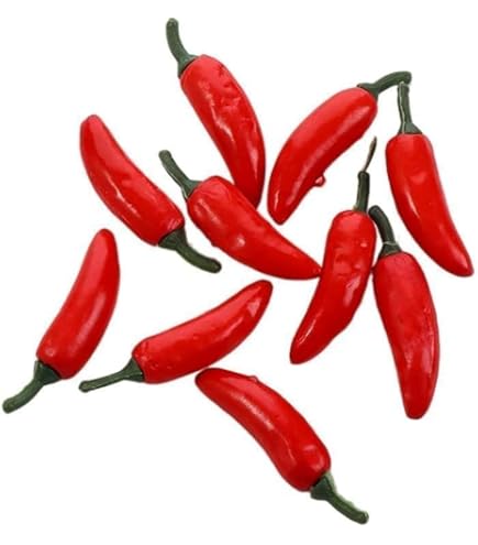 Amazon.com: Dong Huang 50pcs Mini Fake Hot Chili Peppers
