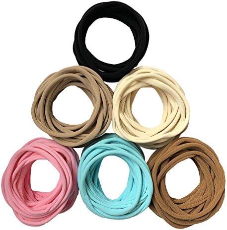 CCUT 110 Bulk Super Soft Nylon Headband for Baby Girls Elastic Stretchy Baby Headband for Newborns Babies Toddlers