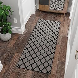 Machine Washable Moroccan Trellis Design Non-Slip