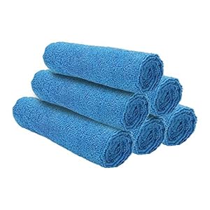 Ezee Multipurpose Microfiber Cleaning Cloth – 14 x 14 inches (Pack of 6)