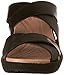 crocs Women's A-Leigh Crisscross W Wedge Sandal, Black/Black, 7 M US