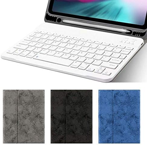 Keyboard case with Pencil Holder for New iPad Mini 5 2019, Flip Folio Smart Cover with Magnetically Detachable Wireless Keyboard for Mini 5 Generation (iPad Mini 5 2019 Release, Black)