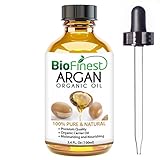 Organic Argan Oil for Hair, Face & Skin - 100% Pure, Natural, Cold Pressed - Certified Organic Virgin Oil From Morocco - Anti-Aging, Anti-Oxidant moisturizer - 100ml (3.4 fl.Oz) (100ml)