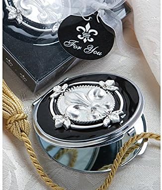 Elegant Reflections Collection Fleur Di Lis Mirror Compacts, 1
