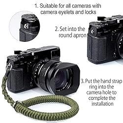 AJART Camera Wrist Strap (Green) Paracord Camera