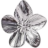 Izpack Large Flower Statement Open Ring Stainless Steel Flowers Expandable Adjustable Finger Bands Rings Minimalist Comfort Fit Jewelry Gifts for Women Bride