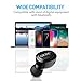 Bluetooth Earbud, GRDE Mini Wireless Earbud Bluetooth Earpiece Smallest Earphone Secure Fit Car Headset Headphone with Mic for iPhone 7 Plus Samsung Galaxy S8 Note 8 Cell Phones(Black)