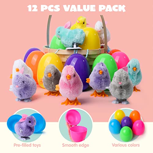 12 Canards En Caoutchouc Pour Œufs De Pâques - Jouets De Bain Pour Enfants - Cadeaux De Fête Avec Effet Crécelle