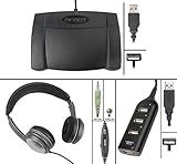 Infinity IN-USB-2 USB Foot Pedal with Overhead OH3.5MSVC Headset