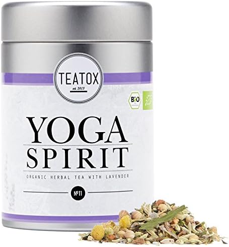 TEATOX Yoga Spirit, Organic Herbal Tea with lavender and fennel, Tin Can