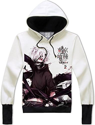 Anime Tokyo Ghoul Cosplay Hooded Pullover Sweater Hoodie for Men