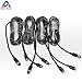 Auto Safety Car Video Extension Cable 5M 4pin Aviation Car Rearview Camera Extension Cable for Car Vehicle Backup Camera System 4 Pcs