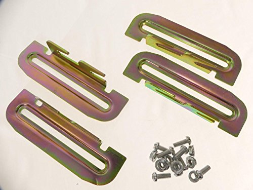 Tech Team Head and Foot Board Hook Set, Attach a Headboard and Footboard to a Metal Bed Frame, Set of 4, Hardware Included