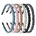 ANBALA Headbands for Women, 6 Pack Fashion Crystal Beaded Headbands Rhinestone Headbands Hair Accessories for Women Hair Hoop Hairbands Headwear