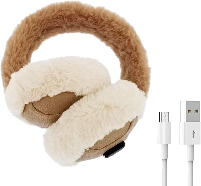 Aroma Season Heated Ear Warmer for Winter, Electric Ear Muff Soft & Warm, Ear Covers for Cold