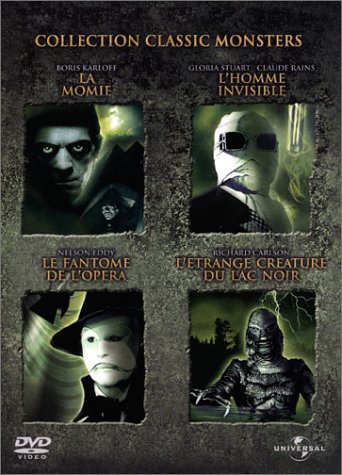Classic Monsters Collection - Coffret - La Momie + L'homme Invisible + Le Fantôme De L'opéra + L'étrange Créature Du Lac Noir
