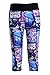 COCOLEGGINGS Womens 3D Digital Print High Waist Workout Yoga Capri Leggings