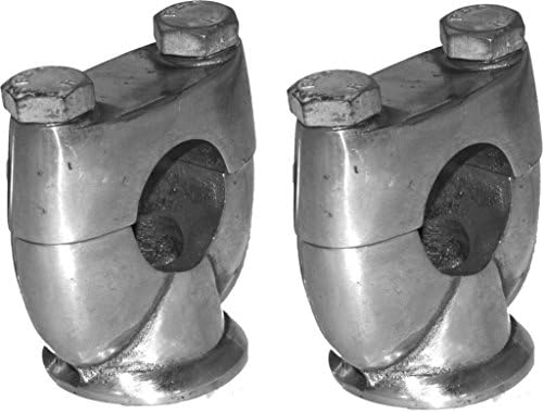 A5 Handle Bar Riser Mounting Clamps Motorcycle Bike For 7/8" Handlebar System In Chrome