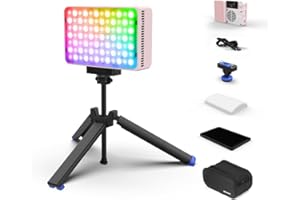 amaran Ace 25c Kit RGB On Camera Lights, Mini LED Panel LED Video Lights Portable Photography Lighting Rechargeable Battery,A