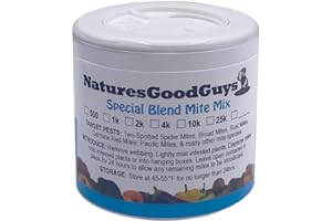 NATURESGOODGUYS 2,000 Live Adult Predatory Mite Mix - Special Blend Mix - Triple Blend Mix