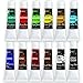 Art Owl Studio Acrylic Paint Set, Nontoxic & Odor-Free 12x12ml Quality Painting Supplies for Artists with Free Brush Washer