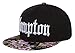 Gravity Threads Mens Compton Hat - Los Angeles City Snapback Cap, Black/Floral