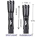Tactical Portable LED Flashlight 1000 Lumens with 5 Modes (Metal-Black)