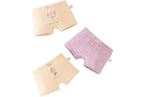 Toddler Little Girls Kids Briefs Panties Cute Pattern Soft Cotton Boyshort Underwear for 1-12 Y