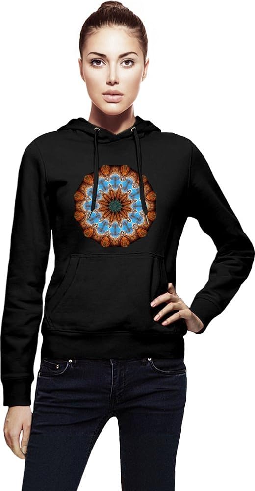 Psychedelic Kaleidoscope Womens Hoodie XLarge Amazon.ca Clothing