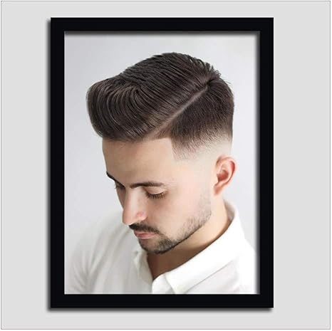 Amazon Co Jp 壁の装飾男性の髪型の写真壁掛けヘアサロン美容室背景壁アート 23cm 28cm シングル 環境にやさしい木 Color B Size 23cm 28cm ホーム キッチン