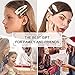 Pearl Hair Clips For Women Girls 8 Pieces Fashion Artificial Clips Pearl Barrettes Bling Snap Hair Pins Decorative Hair Accessories for Party Wedding Daily Vintage Style Hair Clips
