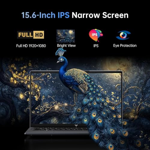 2026 Laptop 15.6" HD IPS Display Laptop with N95 Processor, Laptops 16GB RAM 256GB SSD Work Laptops UHD Graphics, Student Laptop Business Computer Light&Thin, Metal Shell, Webcam, Win, Type-C, USB3.2