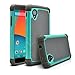 Nexus 5 Case, MagicMobile [Dual Armor Series] Hybrid Impact Resistant Google Nexus 5 Shockproof Tough Case Rugged Hard Plastic + Rubber Silicone Skin Protective Case for LG Nexus 5 - Gray / Turquoise