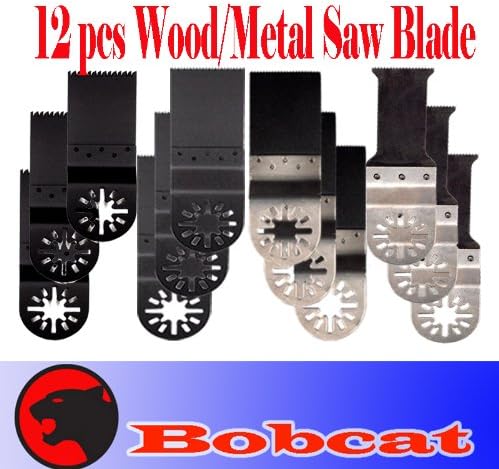 Pack of 12 E-cut Bi-metal Japan / Fine Wood Metal Oscillating Multi Tool Saw Blade for Fein Multimaster Bosch Multi-x Craftsman Nextec Dremel Multi-max Ridgid Dremel Chicago Proformax Blades