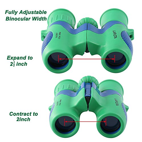 image for Binoculars for Kids 8x21 Set by LAPUTA Shock Proof - Bird Watching - E