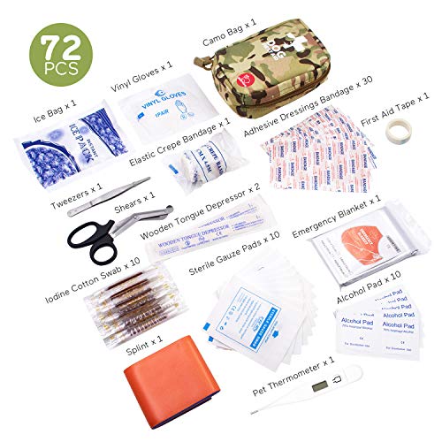 Pet EHBO-kit, Home Travel Emergency EHBO-kit, inclusief 72PCS premium items - Afbeelding 7