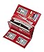 Travelambo Womens RFID Blocking Wallet Trifold Ladies Luxury Leather Clutch Travel Purse (pebble red)