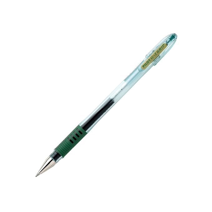 Pilot G1 Grip Gel Ballpoint Pens Set of 6 Ballpoint 0.7 mm Line 0.5 mm Green Amazon.co.uk