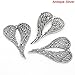 JGFinds Large Angel Wings Charm Pendants - 5 Pack of Silver Toned DIY Jewelry Making Supplies; 2 3/4 Inch Metal Wings for Bracelet, Necklace, Earrings or Arts and Crafts
